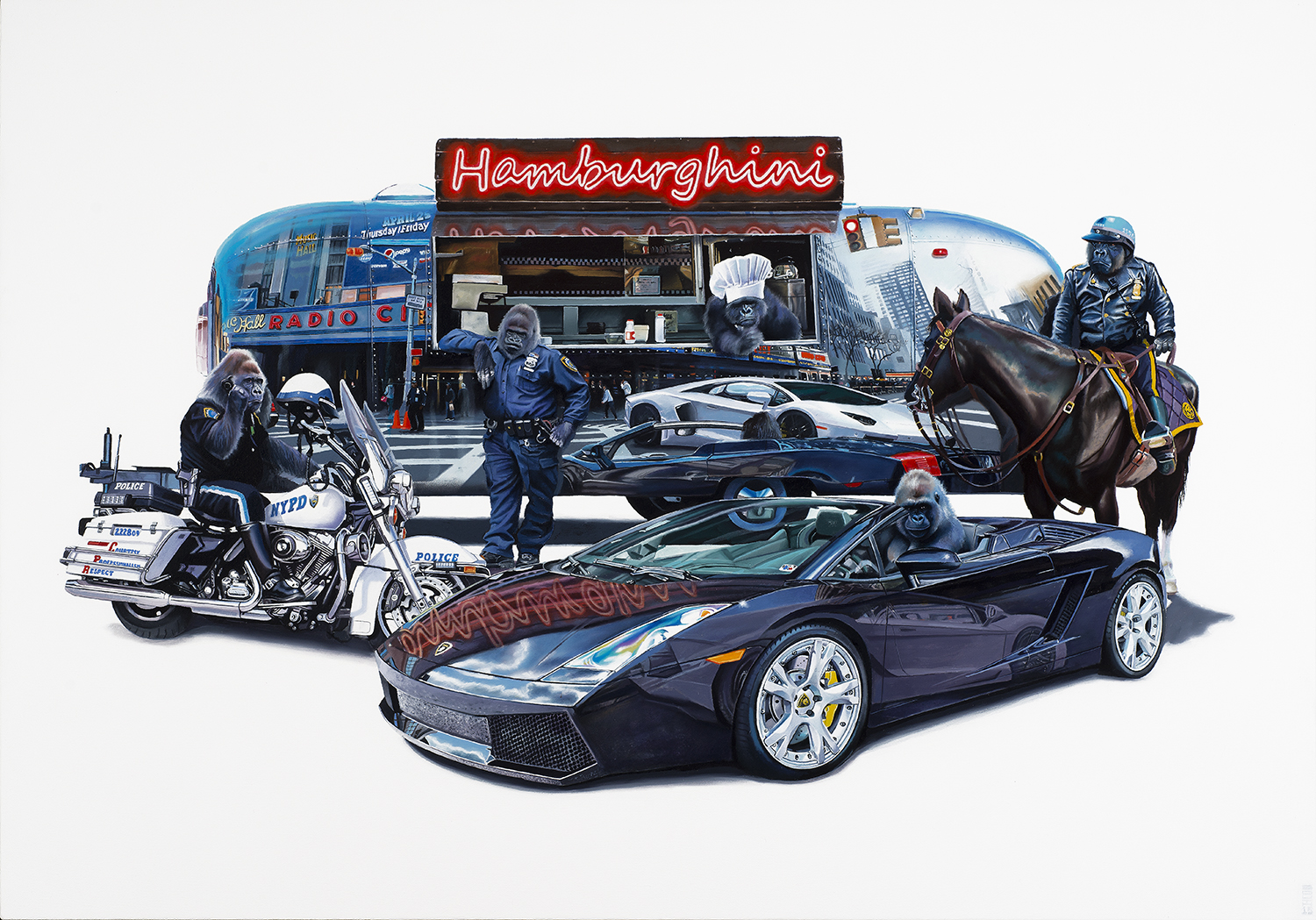 A food truck, Lamborghini, and gorilla police - Tony South - Hamburghini