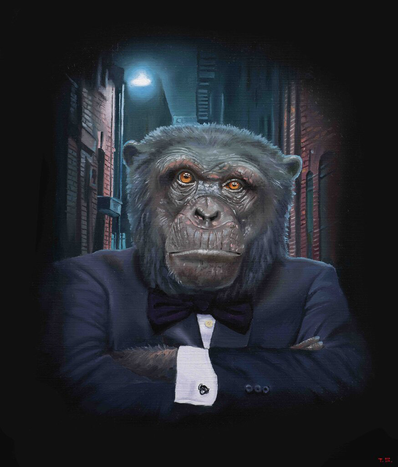 A gorilla in a suit as a bouncer - Tony South - In Your Names Not Down